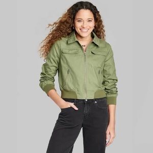 Wild Fable Army Green Bomber Jacket XXL